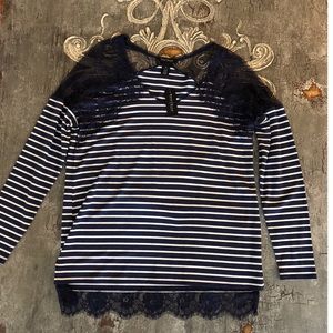 Brand New WHBM Striped Top